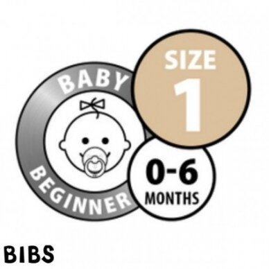 Baby's dummies BIBS COLOUR Vanilla/Blush 1 size 5