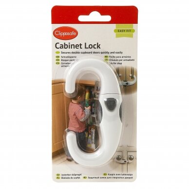 Cabinet Slide Locks (1 Pack), Clippasafe 1