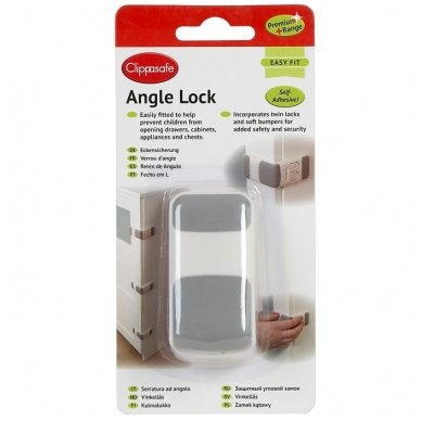 Apsauga spintelėms ir stalčiams Angle Lock 1vnt, Clippasafe 1