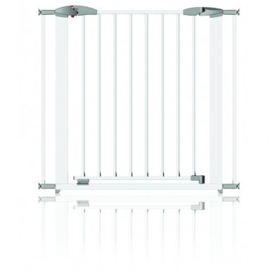 Swing Shut Extendable Gate (White Metal) 73-96cm, Clippasafe 1