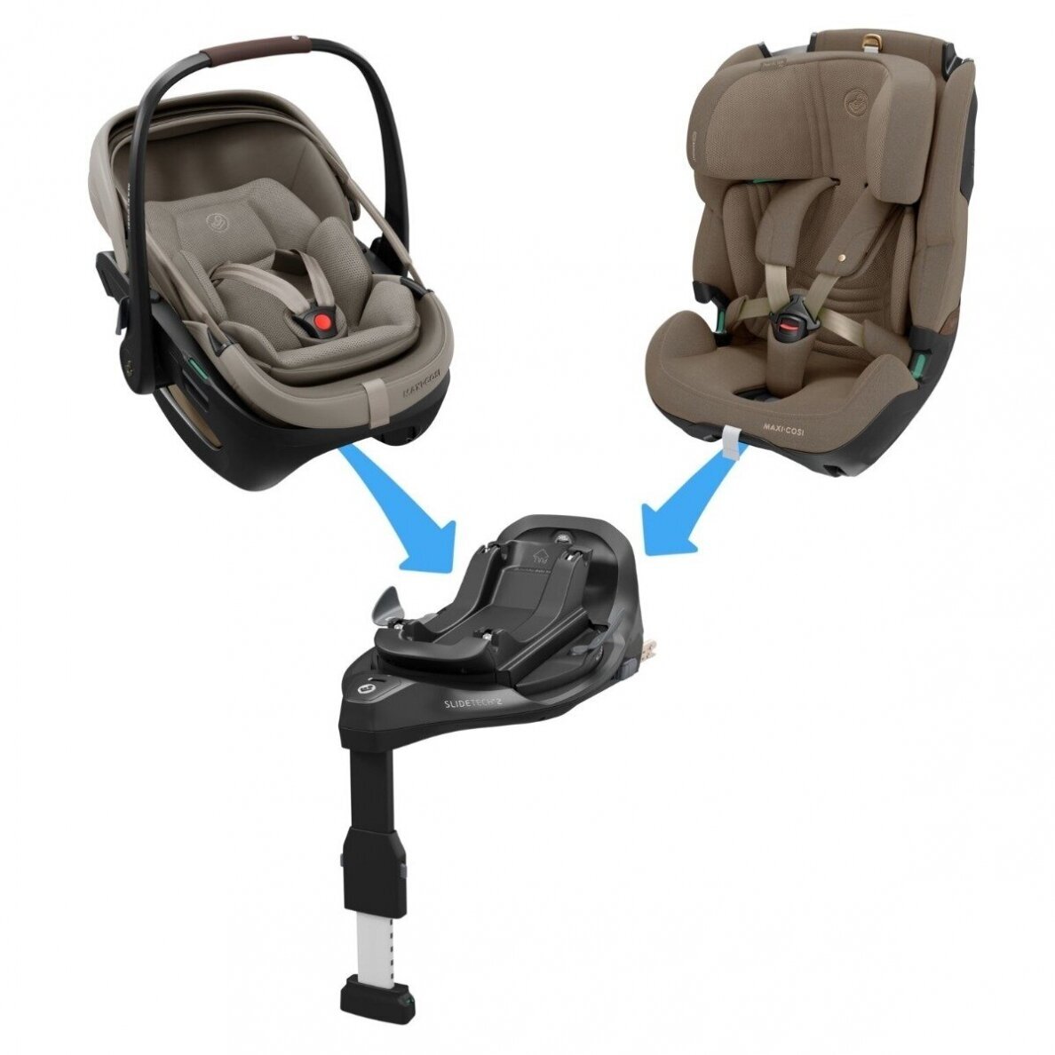 Automobilinė kėdutė Maxi Cosi Coral Slide Pro Sapphire Sand 8