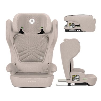 Automobilinė kėdutė RIGEL I-Size IzoFix 15-36kg, Beige