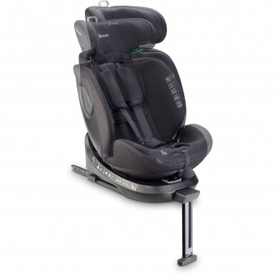 Automobilinė kėdutė BabyGo, MOVE Isofix 360, Grey 0-36 kg 5