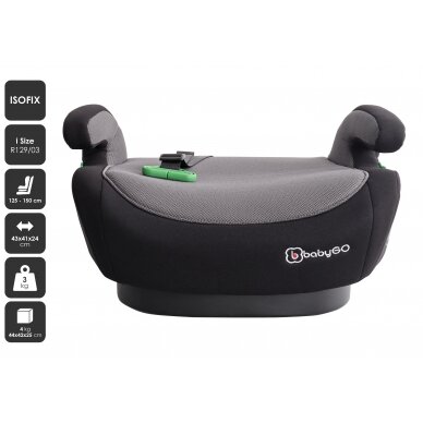 Автомобильное сиденье  Bursa 4 I-Size IzoFix 15-36kg, Black 1