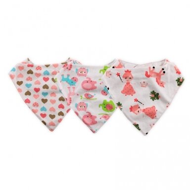 Bandana neperšlampama, Pink 3 vnt.