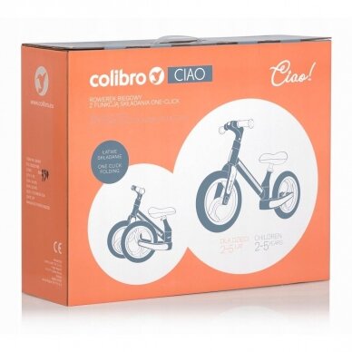 Balansinis dviratukas Colibro Ciao, Rose Gold 9
