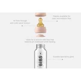 Glass bottle Bibs 225ml - Ivory 3