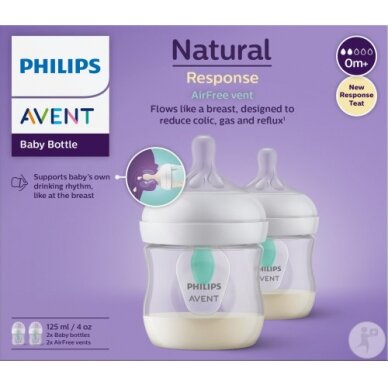 Bottle Natural Response AirFree Vent 125 ml, Philips Avent 3