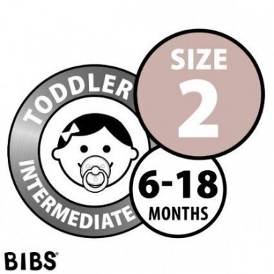 Baby's dummies BIBS COLOUR Dusky Lilac/Heather  2 size 9