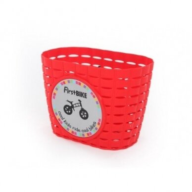 FirstBike bicycle basket  Red 1