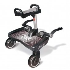 Laiptelis prie vežimėlio Lascal  Buggy Board Maxi su sėdyne, Black/Grey