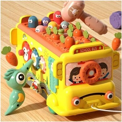Educational musical toy Bus/metallophone/sorter 4