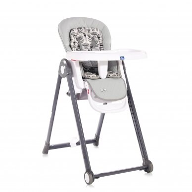 Feeding Chair Lorelli Party Party Cool Grey Leather