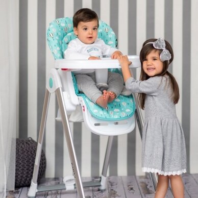 Feeding Chair Lorelli Party Party Cool Grey Leather 10