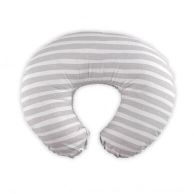 Feeding pillow for newborn  Happy Grey Striped 1