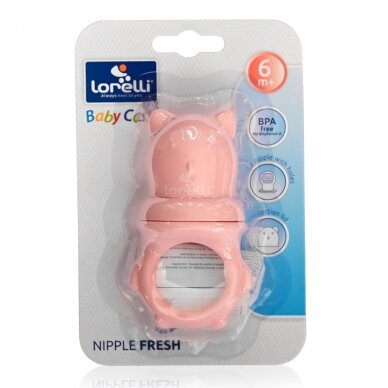 Соска для кормления Lorelli Fresh с силиконовым чехлом Розовая 3