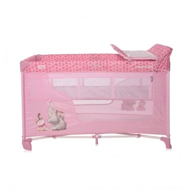 Baby Cot Moonlight 2 Layers Mellow Rose FELLOWS 1