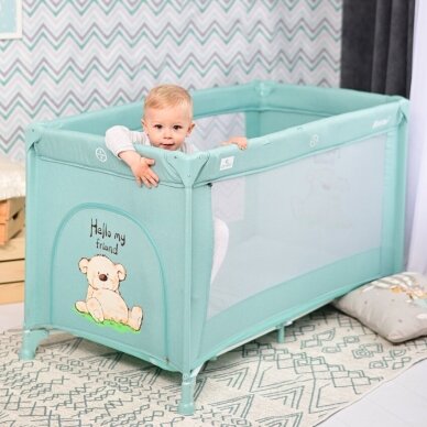 Baby Cot Noemi  1 Layer Cool Grey STAR 11