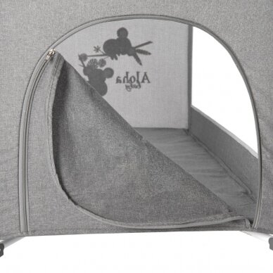 Baby Cot Noemi  1 Layer Cool Grey STAR 5