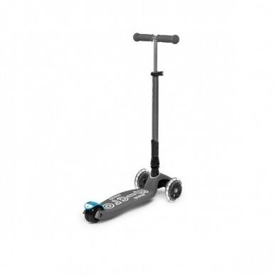 Maxi Micro Deluxe Foldable Scooter LED Volcano Grey 2