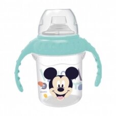 Spill-proof cup with soft silicone spout 250ml.Mickey