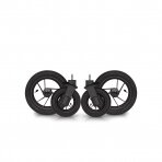Set of inflatable wheels for a baby carriage