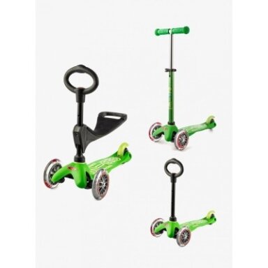 Paspirtukas Mini Micro Deluxe žalias 3in1 Paspirtukas Mini Micro Deluxe žalias 3in1