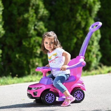 Children's push car Lorelli Off Road + Handle, Pink 2