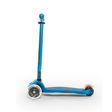 Scooter Maxi Micro Deluxe LED Carribean blue 4
