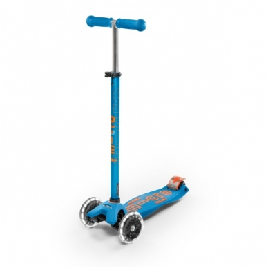 Scooter Maxi Micro Deluxe LED Carribean blue 5