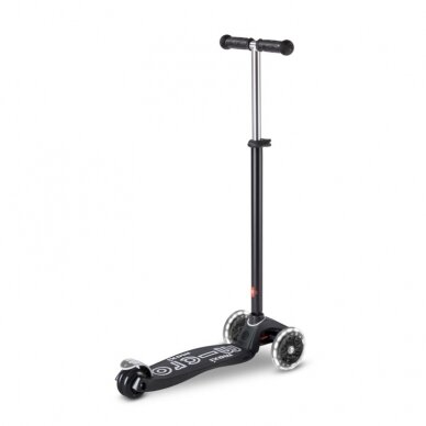 Scooter Maxi Micro Deluxe LED ECO, Black 1