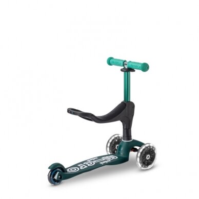 Scooter Mini Micro 3in1 Deluxe ECO LED Green 1