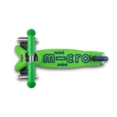 Paspirtukas Mini Micro Deluxe LED Žalias / Mėlynas 2