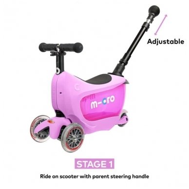 Scooter Mini2go Deluxe Plus Pink 3