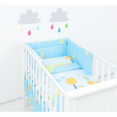 Bedding covers for the cot Mamotato Snails 3 parts 1