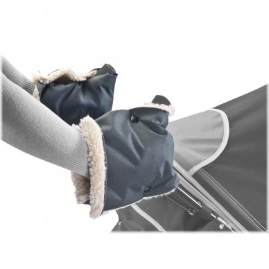 Pirštinės rankoms, tvirtinamos ant vežimėlio rankenos Sensillo, Grey 1