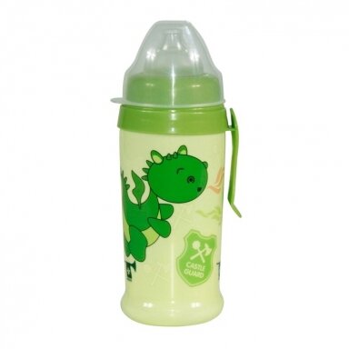 Puodelis minkštu silikoniniu snapeliu Green Puodelis minkštu silikoniniu snapeliu Green