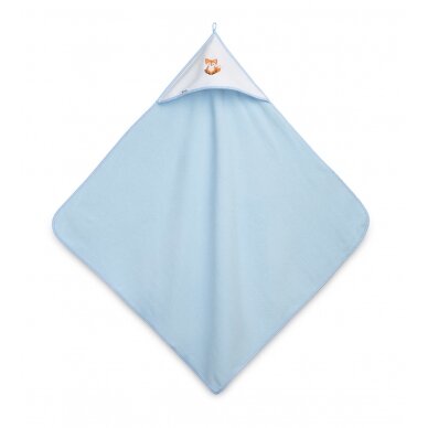 Terry hooded towel Blue  1