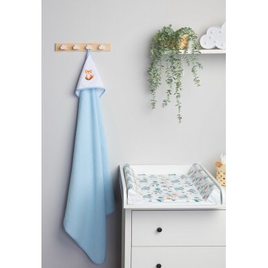 Terry hooded towel Blue  4