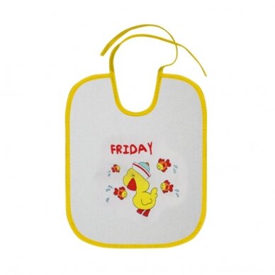 Waterproof bibs with laces, Days of the week, 7 pcs 5