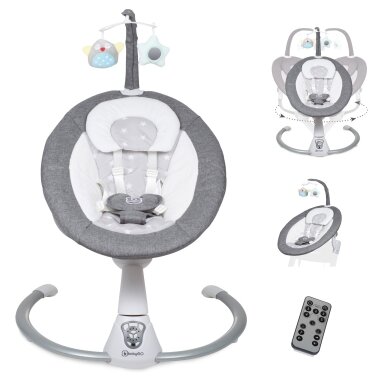Bouncer BabyGo Homey, Grey Bouncer BabyGo Homey, Grey