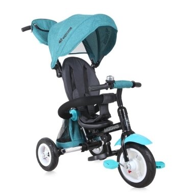Triratukas Moovo Green Luxe su pripučiamais ratais Triratukas Moovo Green Luxe su pripučiamais ratais