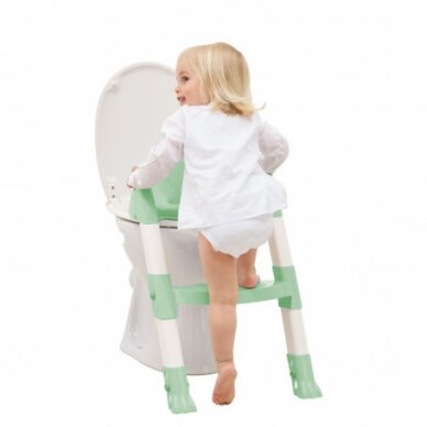 Детское сиденье на унитаз со ступенькой Kiddyloo, Thermobaby Celadon green 4