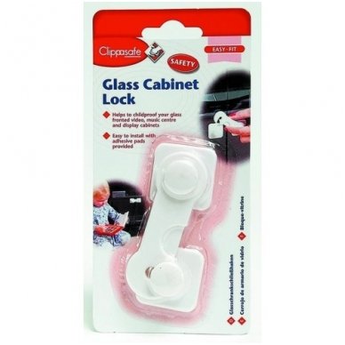Glass Cabinet Lock, Clippasafe 1