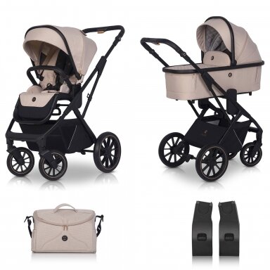 Коляска Cavoe AXO Shine, Flamingo 2in1 + Подарок