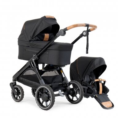 Vežimėlis Emmaljunga SENTO MAX FLAT, Outdoor Black 2in1 Vežimėlis Emmaljunga SENTO MAX FLAT, Outdoor Black 2in1