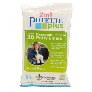 Vienkartiniai maišeliai kelioniniams naktipuodžiams Potette Plus, 30 vnt.