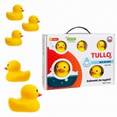 Vonios žaislų rinkinys 5 ančiukai,Tullo