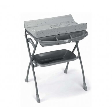 The bathtub with a stand foldable Cam Volare, Teddy Grey