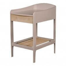 CHANGING TABLE WITH DRAWER, Sand/Wax